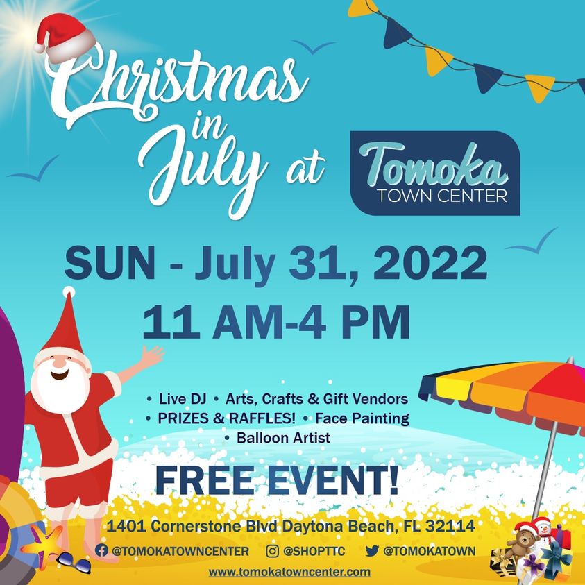 7/31/22 Christmas in July@ Tomoka Town Center Daytona